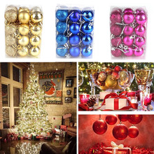 30mm Christmas Xmas Tree Ball Bauble Hanging Home Party Ornament Decor Christmas Supplies 7Z 2024 - buy cheap
