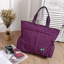 2020 Women Handbag Casual Large Shoulder Bag Fashion Nylon Big Tote Luxury Brand Purple Mummy Diaper Bags Waterproof bolsas 2024 - buy cheap