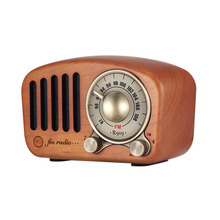 Vintage Radio Retro Bluetooth Speaker - Wooden Fm Radio Classic Style, Strong Bass Enhancement, Loud Volume, Supports Aux Tf C 2024 - compre barato