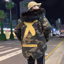 VERSMA 2018 High Street X Camouflage Bomber Winter Jacket Parka Men Korean Harajuku Pilot Flight Military Parka Men Dropshipping 2024 - buy cheap