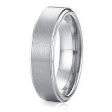 Anel de titânio artesanal clássico personalizado 6mm, cor de prata masculino, anel de aeronave de graduação, bandas de casamento para presente de aniversário do esposo 2024 - compre barato