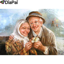 DIAPAI 5D DIY Diamond Painting 100% Full Square/Round Drill "Couple old man" Diamond Embroidery Cross Stitch 3D Decor A22272 2024 - buy cheap