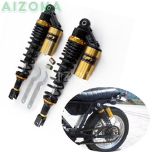 2x Motorcycle 360mm Shock Absorbers Gold Rear Suspension Clevis For Honda Suzuki Kawasaki Scooter Quad ATV Universal 2024 - buy cheap