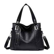 Women Messenger Bags With Tassel Large Capacity Women Bag Shoulder Tote Bags Famous Designers PU Leather Handbags Bolsa Feminina 2024 - buy cheap