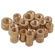 100pcs M3 Brass Inserts Nuts Brass Knurl Nut Embedded Fastener, ID 3mm Brass Insert Knurled Nuts for Injection moulding 2024 - buy cheap