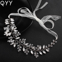 Newest Austrian Crystal Women Headbands Head Vine Handmade Headpieces June Bridal Beach Wedding Hair Accessories 2024 - buy cheap