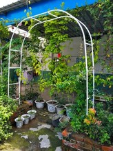 Железный большой цветок для украшения сада, металлическая арка для свадьбы 240*180 см 2024 - купить недорого