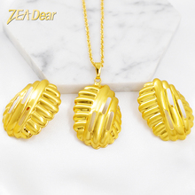 ZEA Dear Jewelry хит продаж набор украшений для женщин серьги кулон ожерелье Дубай модные ювелирные изделия для свадьбы ювелирные изделия фурнитура 2024 - купить недорого