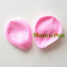 Mom&Pea 1269 Free Shipping Petal Silicone Mold Cake Decoration Fondant Cake 3D Mold Food Grade 2024 - buy cheap