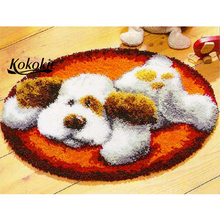 latch hook kits diy rug dog printed floor mat cartoon handicraft embroidery yarn needlework  Foamiran  accessories for crafts 2024 - buy cheap