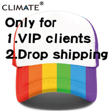 CLIMATE Drop shipping Cap Trucker Baseball Caps DIY Caps Summer Cap Hip Hop Mesh Cool Caps Hat for Men Women 2024 - buy cheap