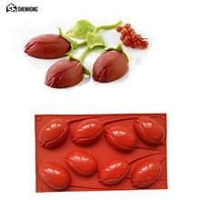 SHENHONG 8 Holes Lily Silicone Cake Mold 3D Chocolates Moulds Mousse Moule Pastry Bakeware Dessert Art Baking Pan 2024 - buy cheap
