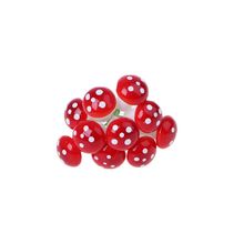 Diy 10 pçs mini cogumelo vermelho jardim ornamento planta em miniatura potes de fadas casa de bonecas 2024 - compre barato
