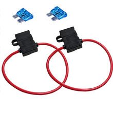 EE support 2 X10 Gauge ATC Fuse Holder W/ FUSE IN-LINE AWG Wire Copper 12V Blade Sales 2024 - buy cheap