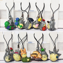 Cute Anime MOVIE My Neighbor TOTORO Keychain Key chain Cellphone Strap 12pcs/Lot 2024 - buy cheap