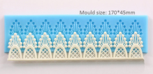 Luyou-Molde de silicona para Fondant, 1 unidad de silicona, de encaje floral, para decoración de bodas, FM888 2024 - compra barato