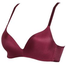 Sutiã push up plus size 3/4, lingerie sexy feminina sutiã sem arame preto nude vinho vermelho peça única 2024 - compre barato