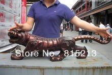 wang 000202 Chinese Huge classical Red Bronze Money Tiger Statue 2024 - buy cheap