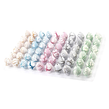 Mini ovos de dinossauro branco magic 60 peças, brinquedos cor branca para crianças 2024 - compre barato