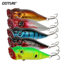 Goture 5pcs/lot 9cm 12.6g Popper Fishing Lure Hard Fishing Baits Top Water Lure kosadaka Freshwater Lures For Pike Bass Fishing 2024 - buy cheap