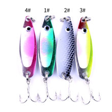 30pcs 5CM 6.5G hard metal sequin spinner spoon fishing lures bass wobble trolling bass fishing baits pesca fishing tackles 2024 - buy cheap