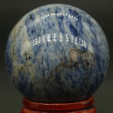 40 MILÍMETROS Gemstone Natural Sodalita Azul Cura Reiki Esfera Bola de Cristal Globo Decoração Da Sua Casa 2024 - compre barato