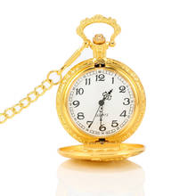 Gold Pocket Watch Animal Elk Deer Quartz Mechanical Watch Pendant Necklace Chain Clock Gifts LXH 2024 - buy cheap