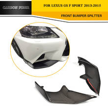 carbon fiber front bumper flaps apron lip Spoiler splitters for Lexus GS F Sport Sedan 4 Door Only 13-15 GS350 Black FRP 2024 - buy cheap