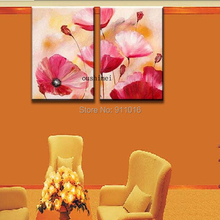 Картина маслом ручной работы, абстрактная Настенная картина для гостиной, современный декор с розовыми цветами, для домашнего декора 2024 - купить недорого