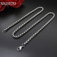 NIUYITID Fashion Women and Men Necklace Chain Stainless Steel Necklace For High Quality Silver Color Jewelry Chain 2024 - buy cheap