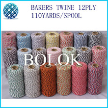 55 kinds color Cotton Baker twine 110yards/spool (40pcs/lot ) colorful cotton rope 2024 - buy cheap