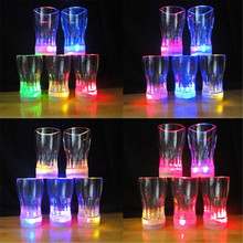 2018 Sale Gafas Led Wedding Dress 24pcs/lot New Attractive Cups Glowing Party Glasses Supplies,plastic Lights Cup With Battery 2024 - buy cheap