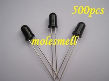500pcs 5mm 940nm IR infrared Receiving Diode LED Lamp Infrared Receiver Module 5mm black body photosensitive led 2024 - buy cheap