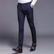 Top Selling Custom Made Men Pant Only Straight Spring AndSummer Long Male Classic Business Casual Trousers Full Length Pant Only 2024 - buy cheap