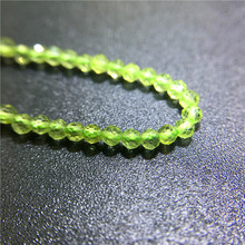 2/3.5MM 1Strand/Pack 100% Natural Chrysolite Peridot Stone Round Section Loose Bead Jewelry Beads Strands 2024 - buy cheap