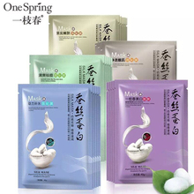 OneSpring 1PC Silk Protein Collagen Whey Facial Mask Moisturizing Sheet Masks Hydrating Whitening Anti Aging Beauty Skin Care 2024 - buy cheap