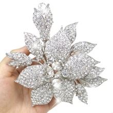 Tuliper брошь Brooch Pin Orchid Flower Bud Crystal Wedding Brooches For Women Party Jewelry Gift брошь женская accesorios mujer 2024 - buy cheap