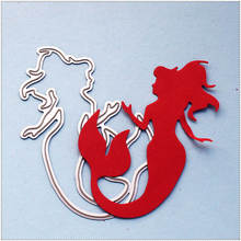 PANFELOU Metal craft The little mermaid paper die cutting dies for Scrapbooking/DIY Easter wedding Halloween cards 2024 - buy cheap