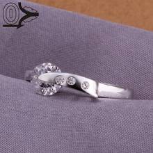 Wholesale Silver-plated Ring,Silver Fashion Jewelry,Women&Men Gift Crystal Stone Silver Finger Rings Top Quality 2024 - buy cheap
