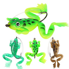 4pcs/lot New 6cm 5g Frogs Fishing Lure Set Artificial Fishing Soft Silicone Bait with Hooks Bass Pesca Carp Fishing Tackle 2024 - buy cheap