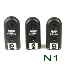 Yongnuo-receptor inalámbrico de Flash con Control remoto, dispositivo para Nikon D300s, D3, D3X, D300, D200, F5, 2,4 GHz, 3 uds. Yongnuo YN RF-603 II N1 2024 - compra barato