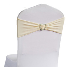 10 шт./лот лайкра спандекс повязка на стул чехол для стула стульные галстуки-бабочки для отеля Банкетный стула для свадебной вечеринки 2024 - купить недорого