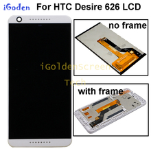 100% probado para HTC 626 626G pantalla LCD de montaje de digitalizador con pantalla táctil + herramientas para HTC 626 lcd con el marco de 2024 - compra barato