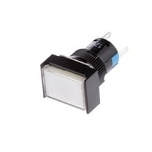 DC 12V Push Button Momentary Self Reset Square Switch with LED Light White 2024 - buy cheap