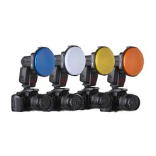 Flash Speedlite K9 /K-9 4 Color gels filter Softbox Diffuser Reflector Light Control for Speedlight Photo Studio Accessories 2024 - buy cheap