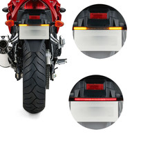 Faixa de luz led para seta de motocicleta, lâmpada traseira, faixa de freio e parada para suzuki segunda peça, kawasaki z750r, zx10r, zx6r 2024 - compre barato