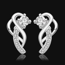 LKNSPCE499 Wholesale jewelry silver plated earrings ,jewelry silver plated  fashion jewelry ,  /cuoallva elgancna 2024 - buy cheap