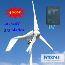 Сделано в Китае 400 Вт ветрогенератор 12В 24В ветряная турбина с 3 лезвиями или 5 лезвиями для уличного освещения сада для домашнего использования 2024 - купить недорого