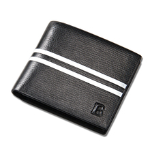 Hot Sale Striped Pattern Man Wallet Slim Purse Credit Card Holder For Men Simple Designer Male Leather Purse 2024 - buy cheap