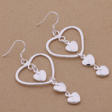 Retro style fashion charm silver color multiple cordate earrings hottet woman accessories earrings Wholesales Discounts AE545 2024 - buy cheap